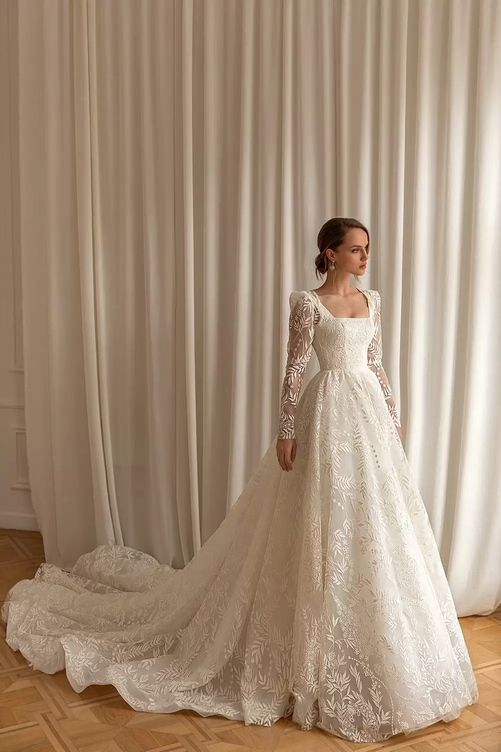 EVANA  Off Shoulder Corset Bodice Sheath Wedding dress – Envious