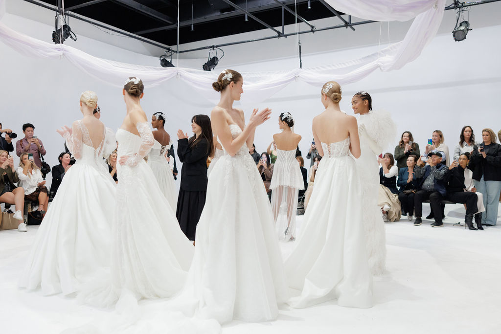 A Glimpse into Bridal Perfection: Eva Lendel and WONÁ Concept Shine at NYBFW 2024