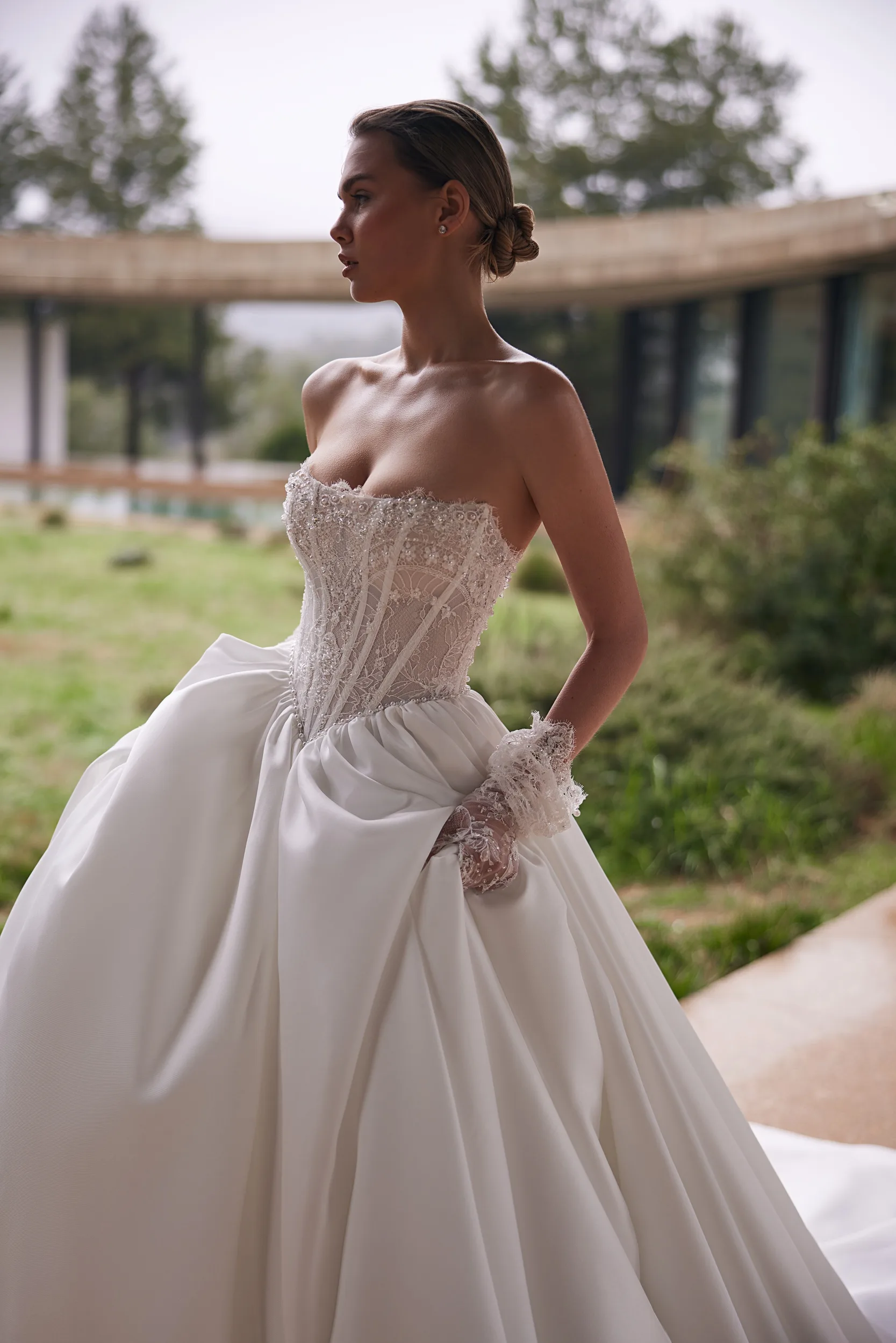 marigold bridesmaid dress david's bridal Frankies Bikinis - Eva Embroidered Maxi Dress