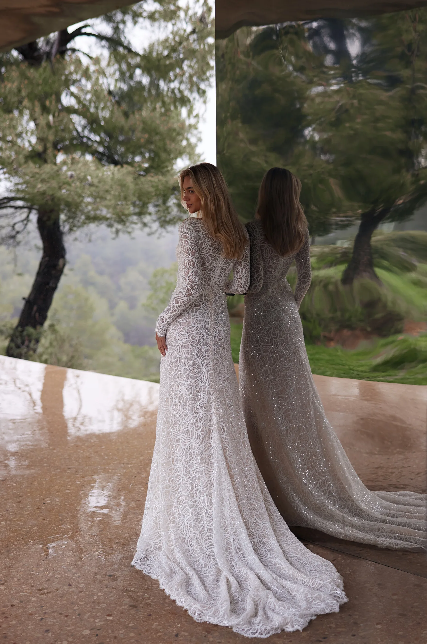 eva lendel long sleeve wedding dress Eva Lendel Dimilia