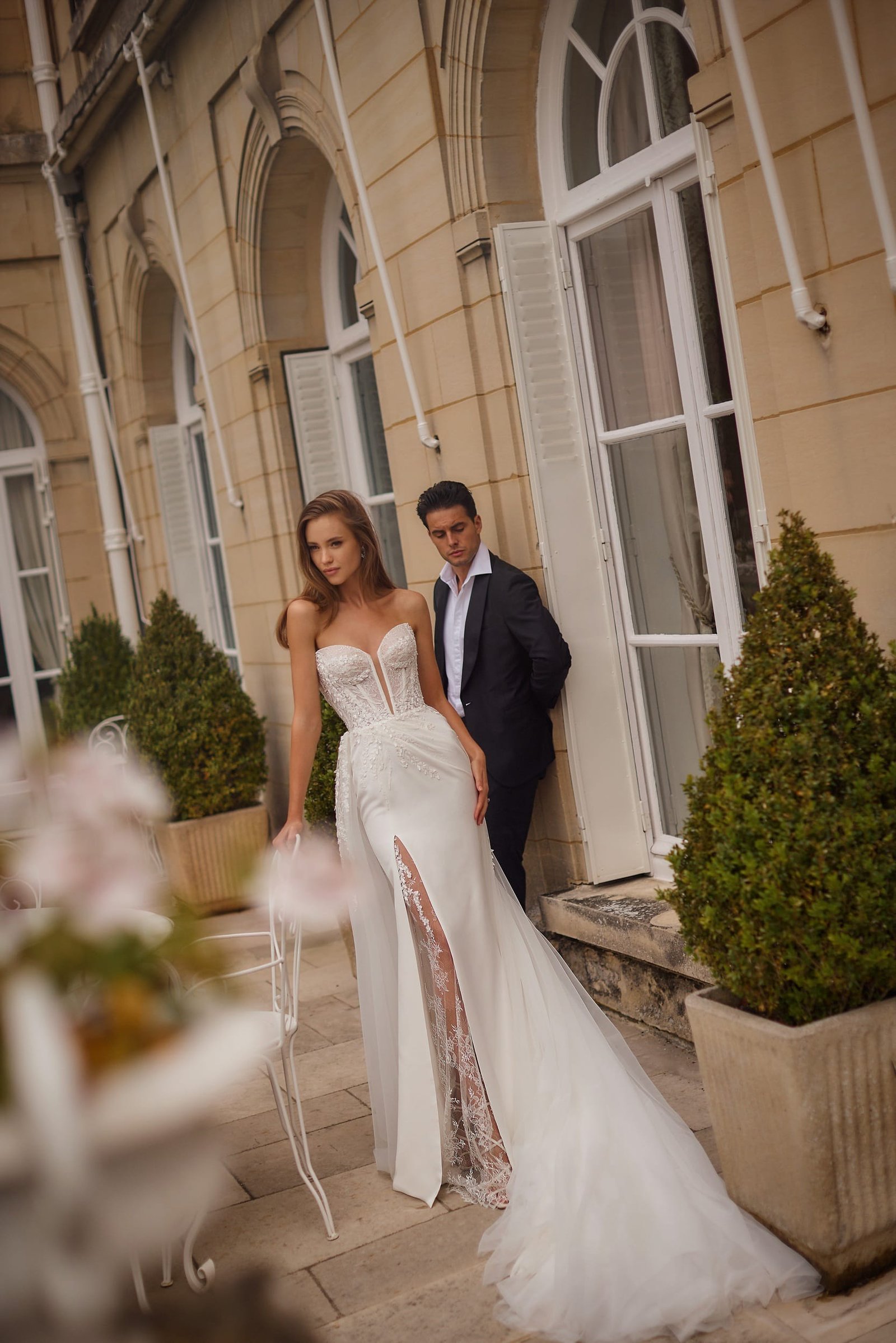 Montblanc 1 wedding dress by Eva Lendel from Love Story collection