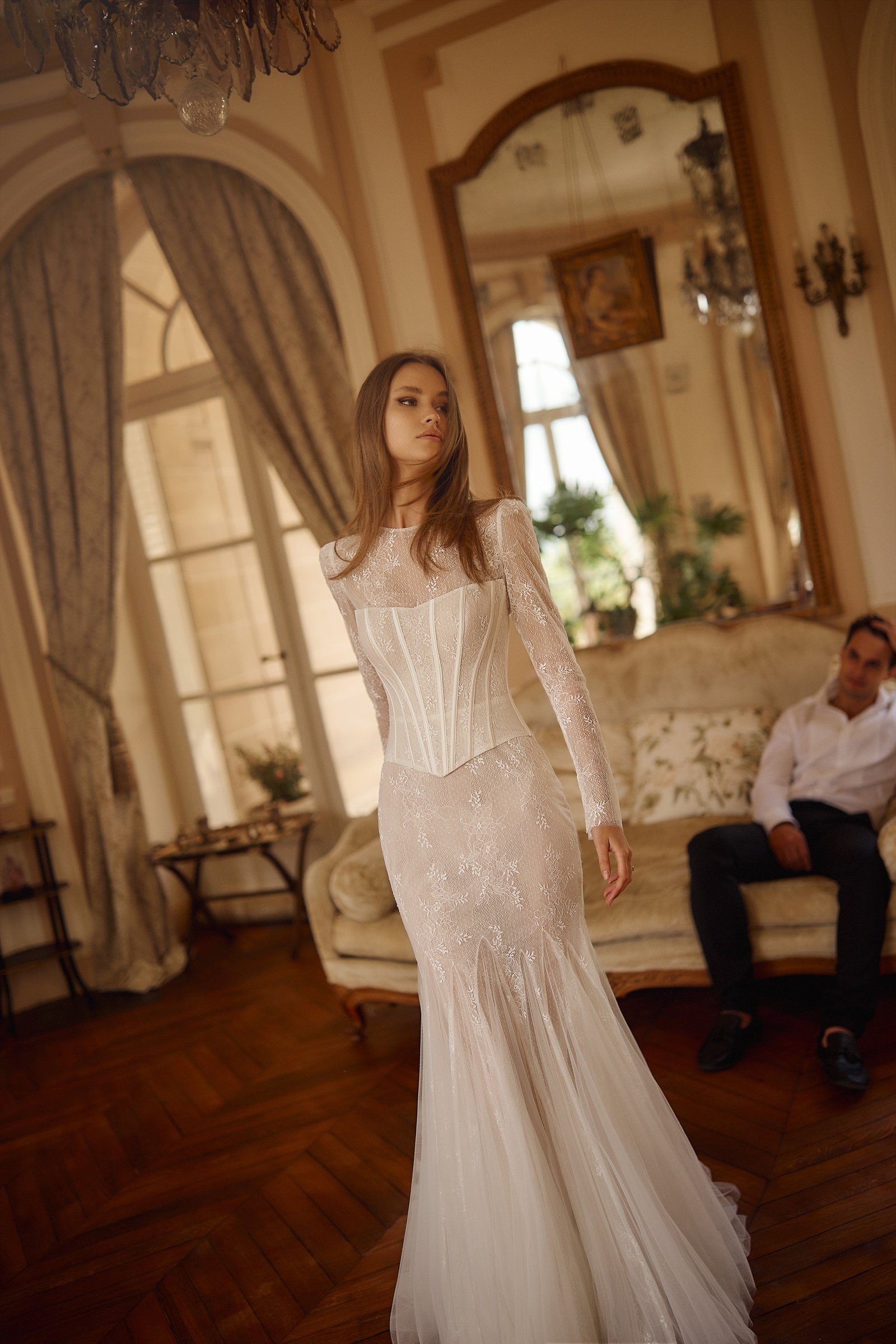 Ombra 1 wedding dress by Eva Lendel from Love Story collection