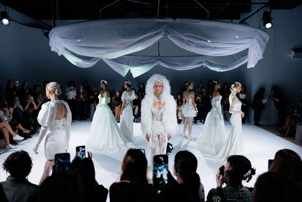 A Glimpse into Bridal Perfection: Eva Lendel and WONÁ Concept Shine at NYBFW 2024 - 1