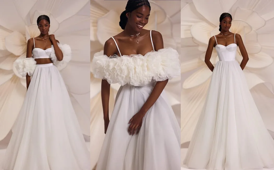 From Aisle to After-Party: How to Transition Your Bridal Look Effortlessly  - Eva Lendel | Luxury bridal fashion brand